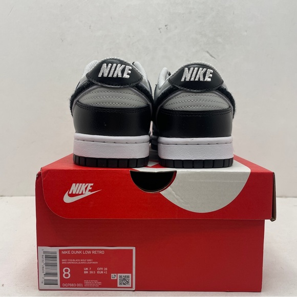 Nike Dunk Low Retro Chenille Swoosh “Grey Fog” 2023 - Picture 4 of 4